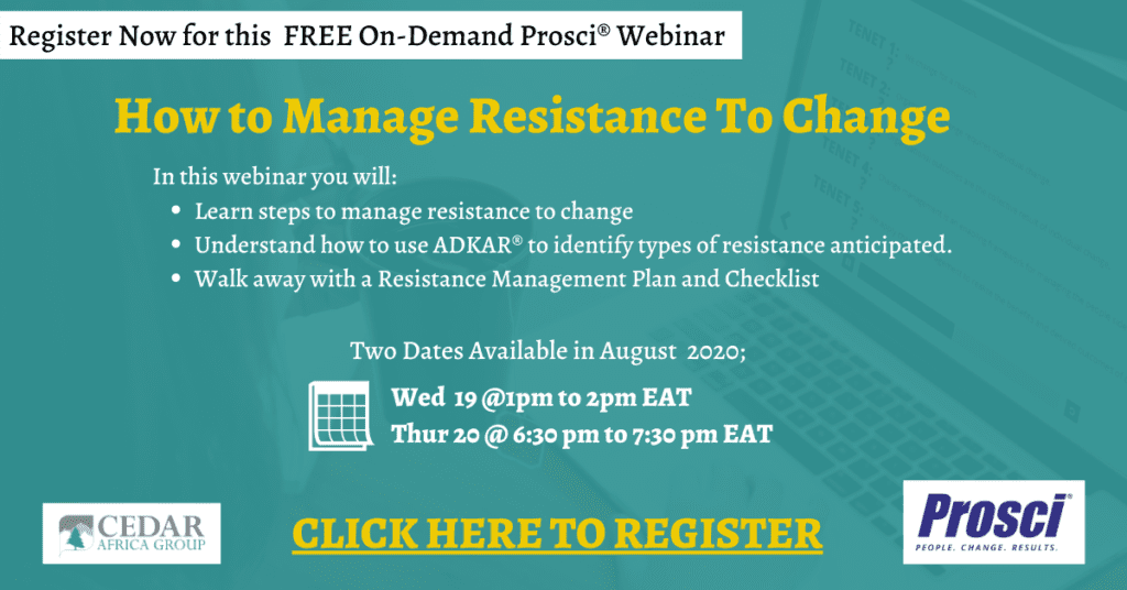 Webinar How To Manage Resistance To Change